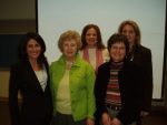 Barbara Ficarra standing with nurses.