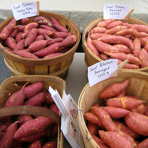 Sweet Potatoes in Baskets